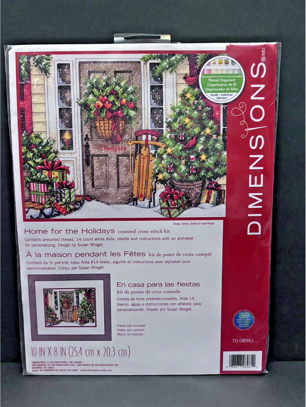 Dimensions Home for the Holidays Counted Cross Stitch Kit Susan Winget 70-08961